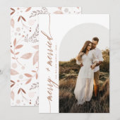 クリスマス テラコッタ フォト アーチ 楽しい結婚生活 (正面/裏面)