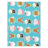 クリスマス・テーブルクロスの顔 テーブルクロス (正面)