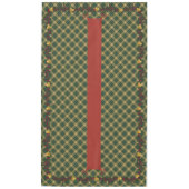 クリスマス・テーブルクロス、グリーン・プレイド60 x 104 テーブルクロス (正面)