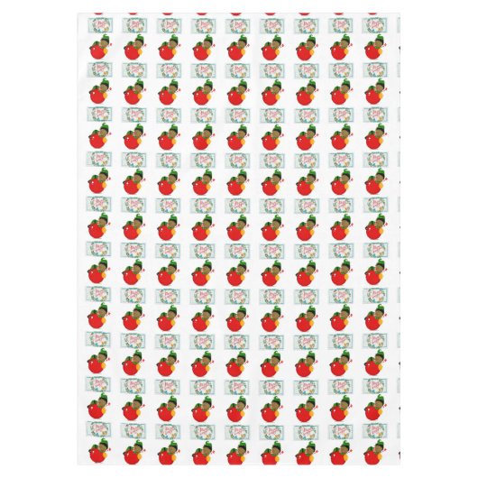 クリスマス・テーブルクロス、メリークリスマス、アフリカ テーブルクロス (正面)