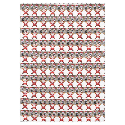 クリスマス・テーブルクロス、メリークリスマス、サンタ テーブルクロス (正面)