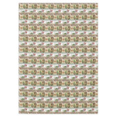 クリスマス・テーブルクロス、メリークリスマス、ヴィンテージ テーブルクロス (正面)