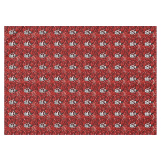 クリスマス・テーブルクロス、メリークリスマス、雪だるま テーブルクロス (正面(横))