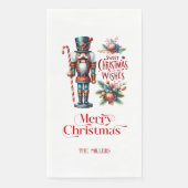 クリスマス テーマ ナッツクラッカー レトロ タイポグラフィー ワイン L (正面)