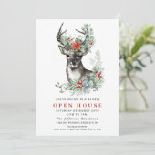 クリスマス ディア ポインセチア ホリデー オープン ハウス 招待状 (スタンド正面)