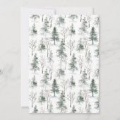 クリスマス ディア ポインセチア ホリデー オープン ハウス 招待状 (裏面)