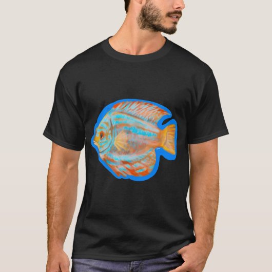クリスマス ディスカスフィッシュ Tシャツ (正面)