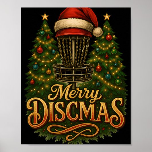 クリスマス ディスクゴルフ メリー ディスクマス ポスター (正面)