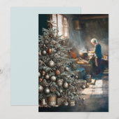 クリスマス・ディナーの準備 シーズンカード (正面/裏面)