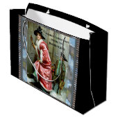 クリスマス·ディビクトリアンナー ラージペーパーバッグ (裏面アングル)