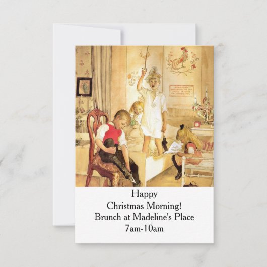 クリスマス・デイ・イン・ザ・子供部屋 招待状 (正面)