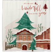 クリスマス・デコールの最も素晴らしい時期 シャワーカーテン (正面)