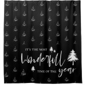 クリスマス・デコールの最も素晴らしい時期 シャワーカーテン (正面)