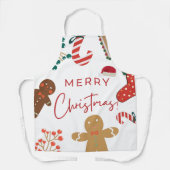 クリスマス デザイン エプロン (正面)