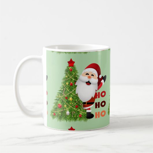 クリスマス デザイン コーヒーマグカップ (左)
