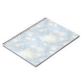 クリスマス，デザイン，白，雪片，光，灰色，青， ノートブック (左側)