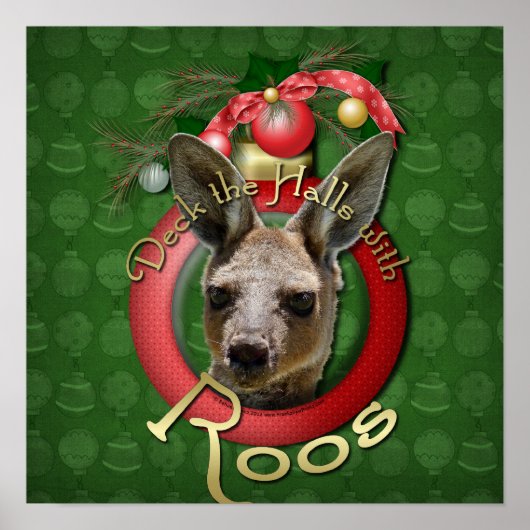 クリスマス – デッキザホールズ – Roos ポスター (正面)
