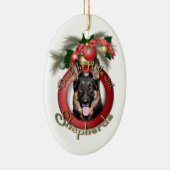 クリスマス-デッキホール-クーノー-羊飼い セラミックオーナメント (右)