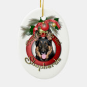 クリスマス-デッキホール-クーノー-羊飼い セラミックオーナメント (裏面)