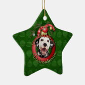 クリスマス-デッキホール-ダルマチア人 セラミックオーナメント (右)