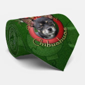 クリスマス-デッキホール-チワワ-イザベラ ネクタイ (ロール)