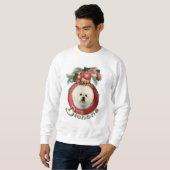 クリスマス-デッキホール- Bichons スウェットシャツ (正面フル)