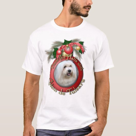 クリスマス-デッキホール- Cotons Tシャツ (正面)