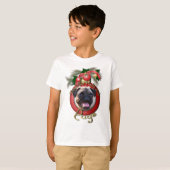 クリスマス – デッキtheホール – パグ tシャツ (正面フル)