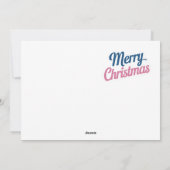 クリスマス デライト カード フラット ホリデー カード (裏面)