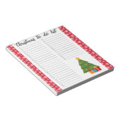 クリスマス・トゥ・タスク・リスト ノートパッド (アングル)