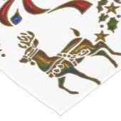 クリスマス・トナカイとスター ショートテーブルランナー (コーナー)