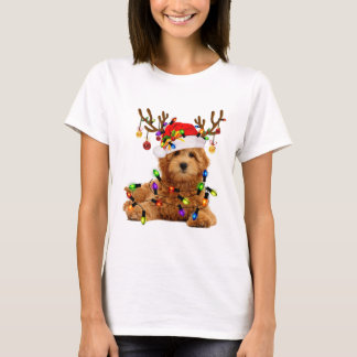 クリスマス·トナカイのクリスマス·ライトp tシャツ
