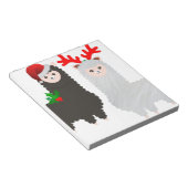 クリスマス・トナカイ・アルパカ ノートパッド (アングル)