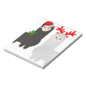 クリスマス・トナカイ・アルパカ ノートパッド (回転)