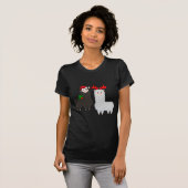 クリスマス・トナカイ・アルパカ Tシャツ (正面フル)