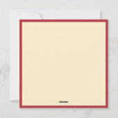 クリスマス トナカイ コンテンポラリー ボヘミア イラスト シーズンカード (裏面)