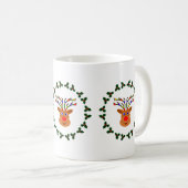 クリスマス・トナカイ・マグ コーヒーマグカップ (正面右)