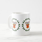 クリスマス・トナカイ・マグ コーヒーマグカップ (正面左)