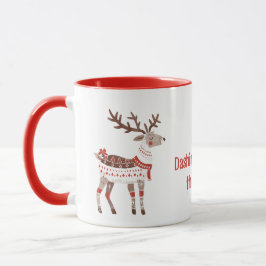 クリスマス・トナカイ・マグ | ノルディックホリデイデザイン マグカップ
