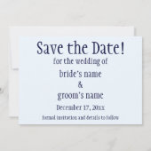 クリスマス・トナカイ、ミスタントーキス保存日 招待状 (裏面)