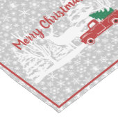 クリスマス トラックと鹿 ミディアム テーブルランナー (コーナー)