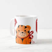 クリスマス トラ コーヒーマグカップ (正面左)