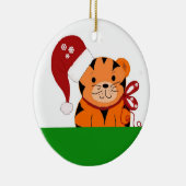クリスマス トラ セラミックオーナメント (右)