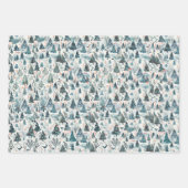 クリスマス・トリオ ラッピングペーパーシート (正面)