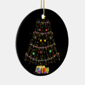 クリスマス・トロンボーン選手がクリスマスツリーを贈る セラミックオーナメント (右)