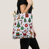 クリスマス トートバッグ (クローズアップ)