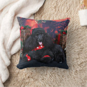 クリスマス-トービー-プードル クッション (ブランケット)