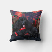 クリスマス-トービー-プードル クッション (裏面)