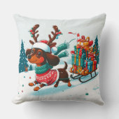 クリスマス ドアッシ ヌードル - クリスマス クッション (正面)