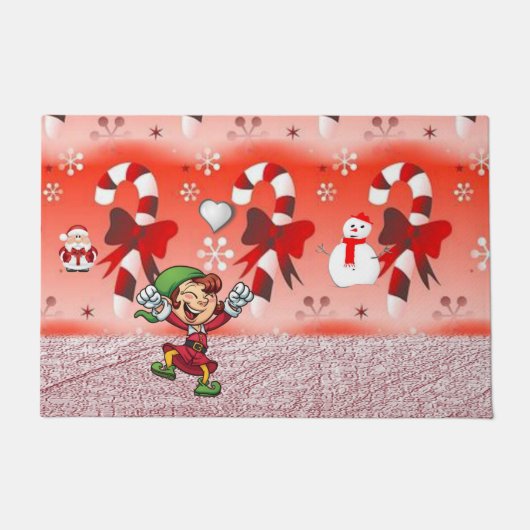 クリスマス ドアマット 妖精 (正面)